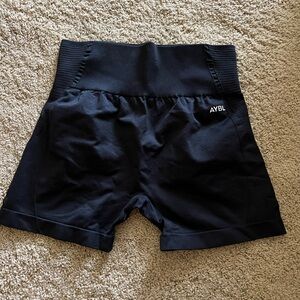 AYBL Midnight Black Athletic Biker Shorts